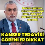 5 immünoterapi ilacı, SGK geri ödeme listesine eklendi