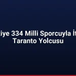 Türkiye 334 Milli Sporcuyla İtalya Taranto Yolcusu